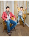 Фигурист Александр Маринин с сыном для журнала "ОК!"
