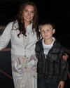 Саша и его киношная мама - актриса Анастасия Ростопша.